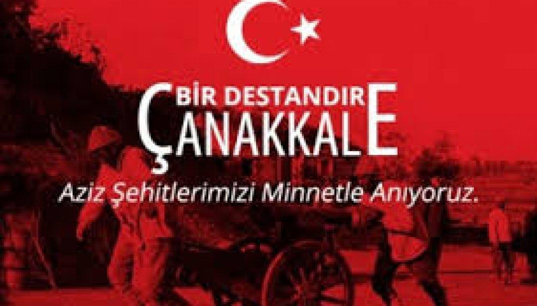 Çanakkale Zaferinin 108. Yıldönümünde Başta Gazi Mustafa Kemal ATATÜRK olmak üzere Tüm şehitlerimizi Saygı ve Minnetle anıyoruz.