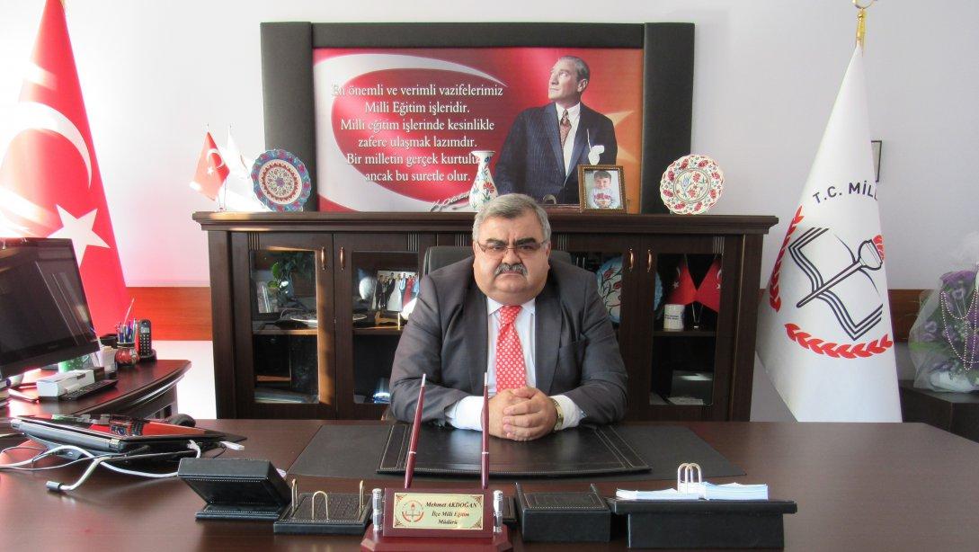 İlçe Milli Eğitim Müdürü Sayın Mehmet AKDOĞAN'ın öğretim yılı başı mesajı.